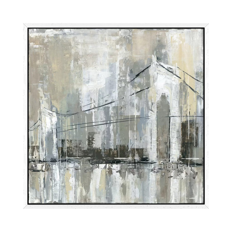 Midtown Bridge I by Carol Robinson - Print on Canvas, 93.98 cm H x 93.98 cm W, White Framed Canvas