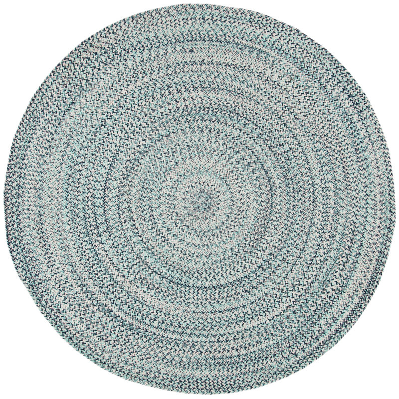 Manz Hand Woven Cotton Solid Rug, Round 7'