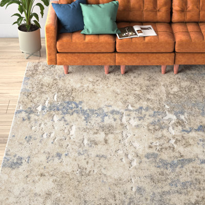 Madison Avenue Machine-Woven Blue/Beige/Gray Area Rug