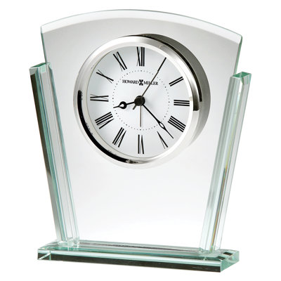Roman Numeral Quartz movement / Crystal Tabletop Clock