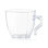 2 oz. Clear Square Plastic Mini Coffee Tea Cups