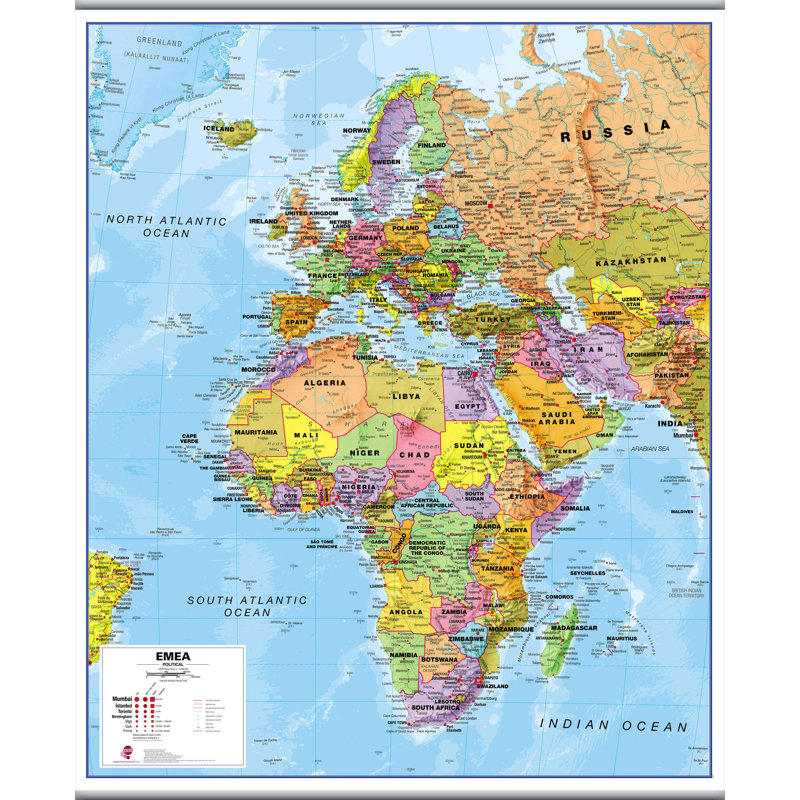 Europe Middle East Africa - No Frame Print
