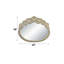 Miroir Sorina 69 po x 57 po, finition or antique