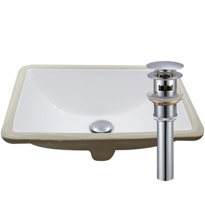 Novatto 13.5'' Brass Rectangular Bathroom Sink