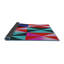 Tapis géométrique vert mer Kiger-1309778862