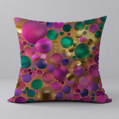 Oreiller New ManosMorenas, caractère et motifs vibrants / taille 22 po x 22 po