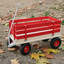 Outdoor Wooden Wagon Cart With Folding Handle-125205149
