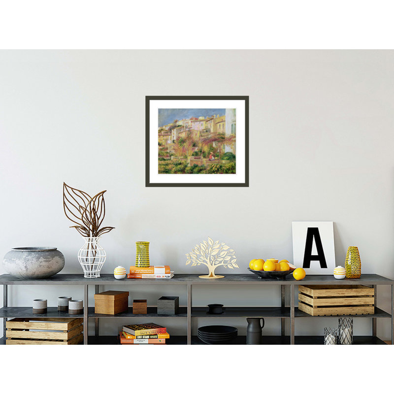 «Terrace in Cagnes» par Pierre-Auguste Renoir, impression giclée encadrée, H 23,5 po x l 26,67 po