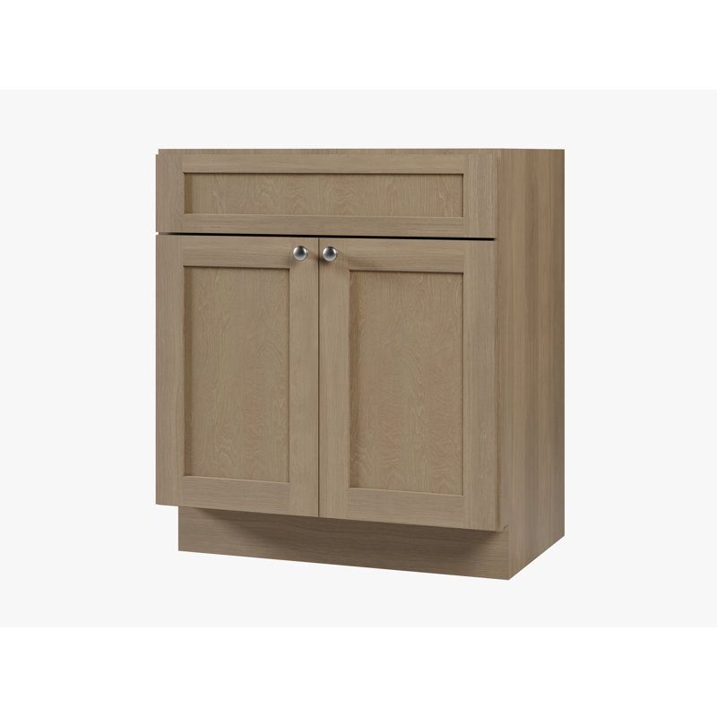 Disar 30'' Bathroom Vanity Base Only, Satin