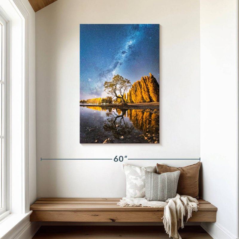 Voie lactée Oberle sur un arbre Wanaka, H 45 po x l 30 po