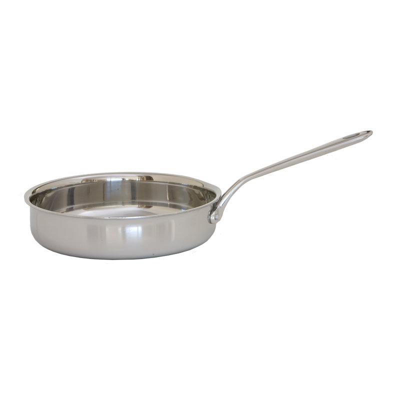 7-Piece Stainless Steel Tri-Ply Cookware Set with Glass Lids