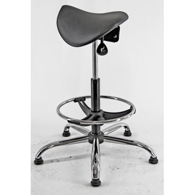 Glenshaw Adjustable Height Active Stool with Footrest