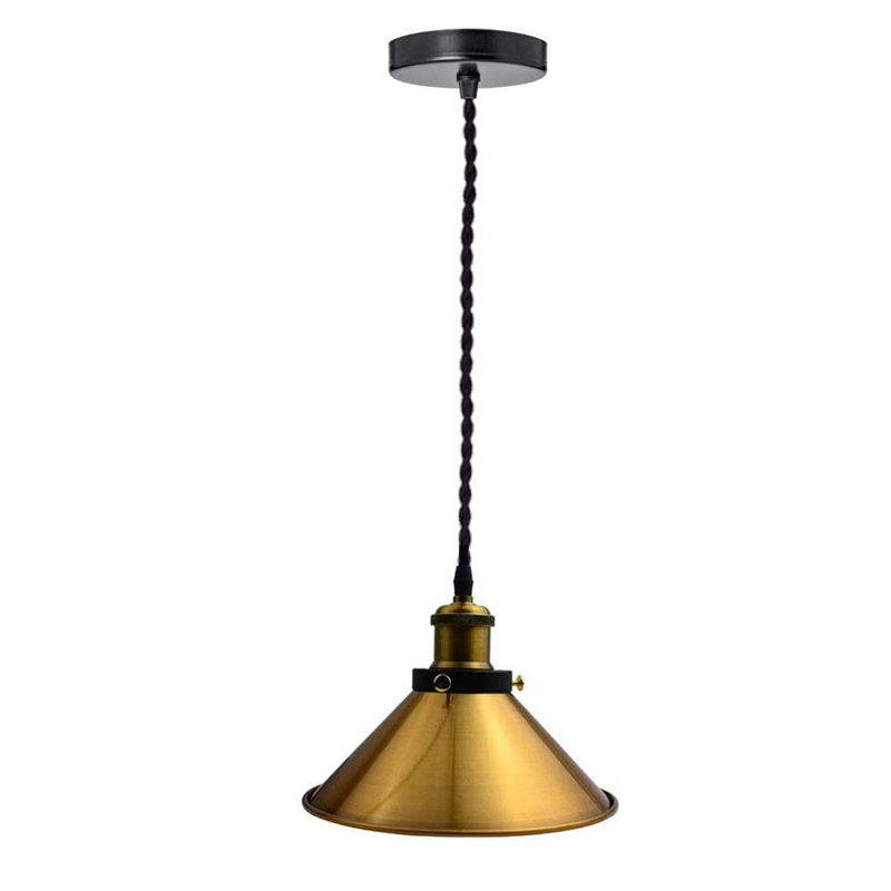 Duvall 1 - Light Yellow Brass Pendant