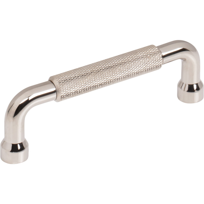 Garrison Bar Pull, Polished Nickel, 3 3/4" Center To Center