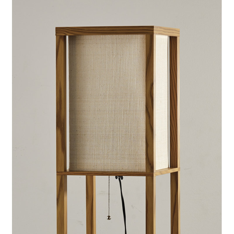 Lampe sur pied colonne 63 po Agilbert, Naturel