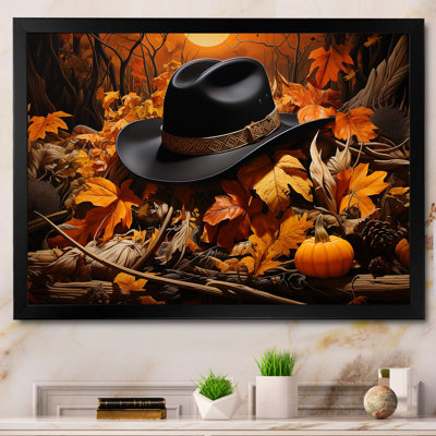 Autumn Cowboy Hat II - Cowboys, art mural