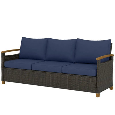 Upholstered 75.6 " Fabric Sofa