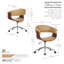 Grumium Faux Leather Mid-Century Office Chair-1428610758