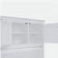 Grand lit mural avec armoire, blanc