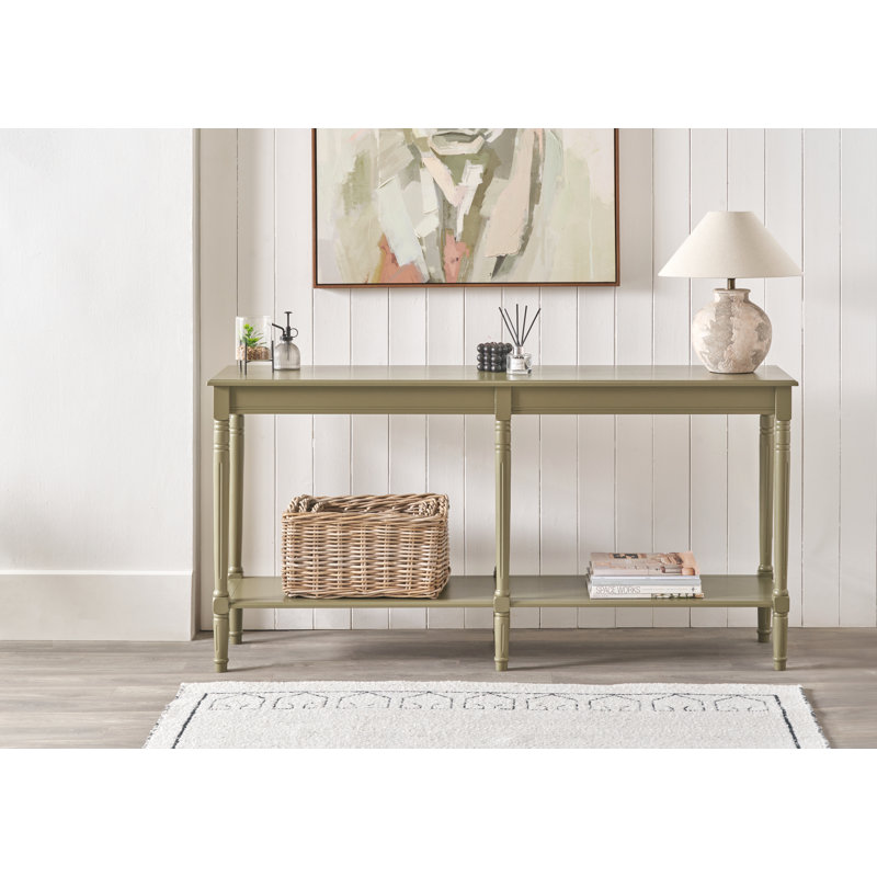 Anely 160cm Console Table, Olive Green