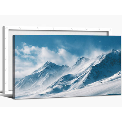Grand paysage d'hiver, art mural sur toile, neige de montagne, décoration murale, scène d'hiver, impressions sur toile pour le salon, chambre à coucher, bureau, nature moderne, nature sauvage, pin, champ, œuvre d'art, 20 po x 40 po