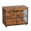 Grand mobilier pour cage de chien avec plateaux et roues-232209484