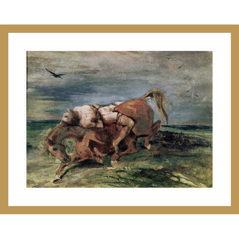 Mazeppa by Eugène Delacroix -Framed Giclee Print, 23.38" H x 29.5" W