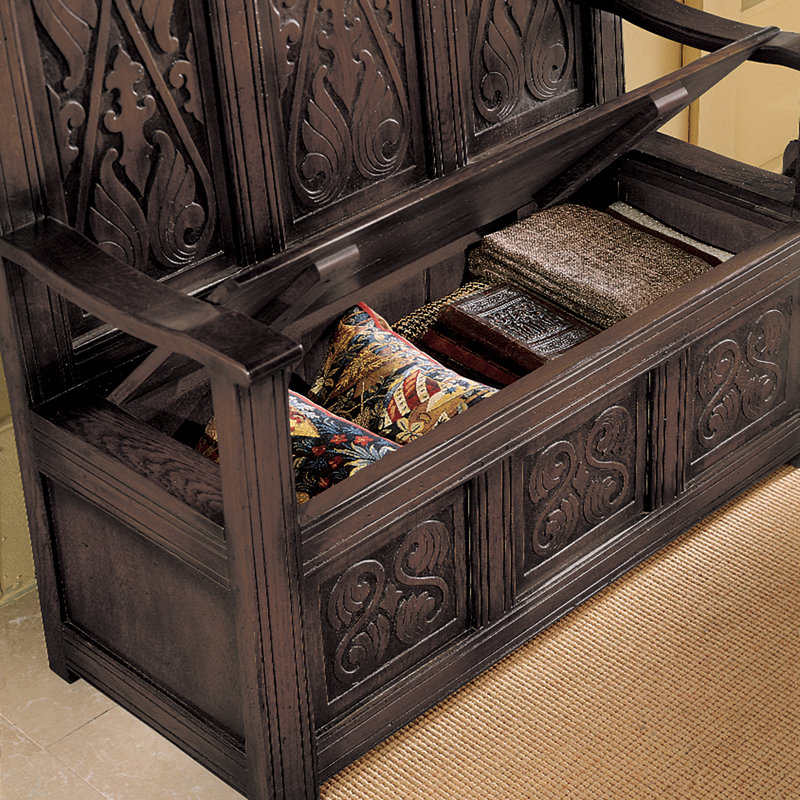 Solid Wood Storage Bench