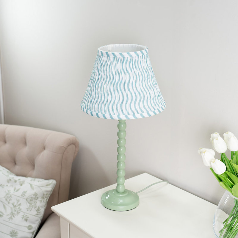 Cheyeanne Wood Table Lamp, Green