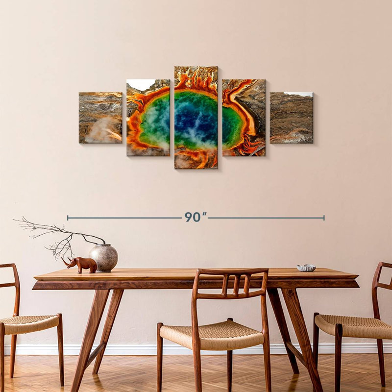 Grand Prismatic Spring Pool, 36" H x 80" W