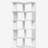 5-Tier Corner Bookshelf,L-Shaped Bookcase Freestanding Storage Shelf & Display Stand-880851808