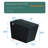 Black Square Smart Toilet With Builtin Tank For Bathroom, Remote Control, Tankless Bidet Toilet With Foot Touching Lid Opening, Auto Flush, Heated Seat, LED Digital Display, User Memory, Matte Black-124934946