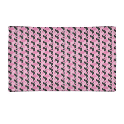 Tapis noir/rose skyscrapers