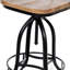Chaise de bar 46 po à hauteur réglable et dossier bas avec repose-pieds 46 po-259623804
