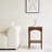 Vintage Solid Wood Spindle Accent Table - Rustic Side Table With Lower Shelf