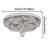 Jooyoung 8 - Light 19.68“ LED Flower Tiered Chandelier with Crystal Accent Variable Light-1308606646-1290923333-1290923332