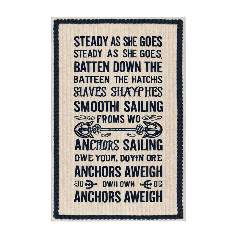  Tapis nautique lavable, Rectangulaire 3 pi x 5 pi