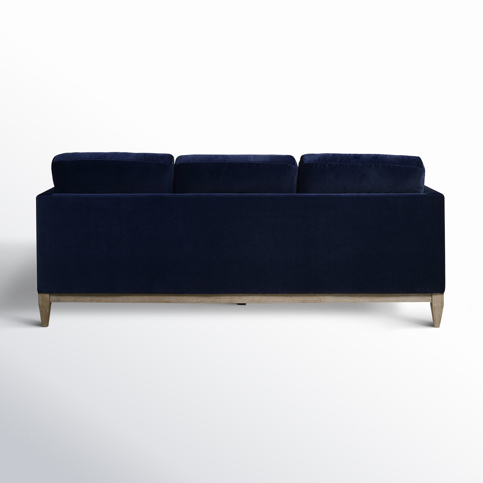 Pera 84'' Upholstered Sofa, Dark Navy Blue Velvet
