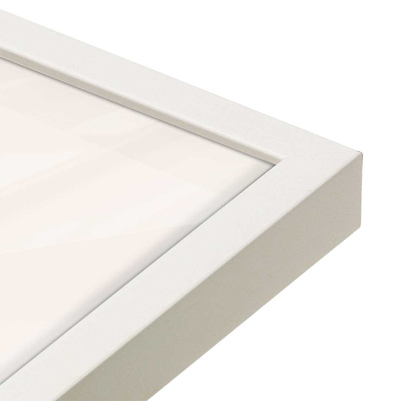 «Soleil Surf Toujours» par Garima Dhawan, impression, H 16 po x l 12 po, Cadre à joints visibles, Blanc