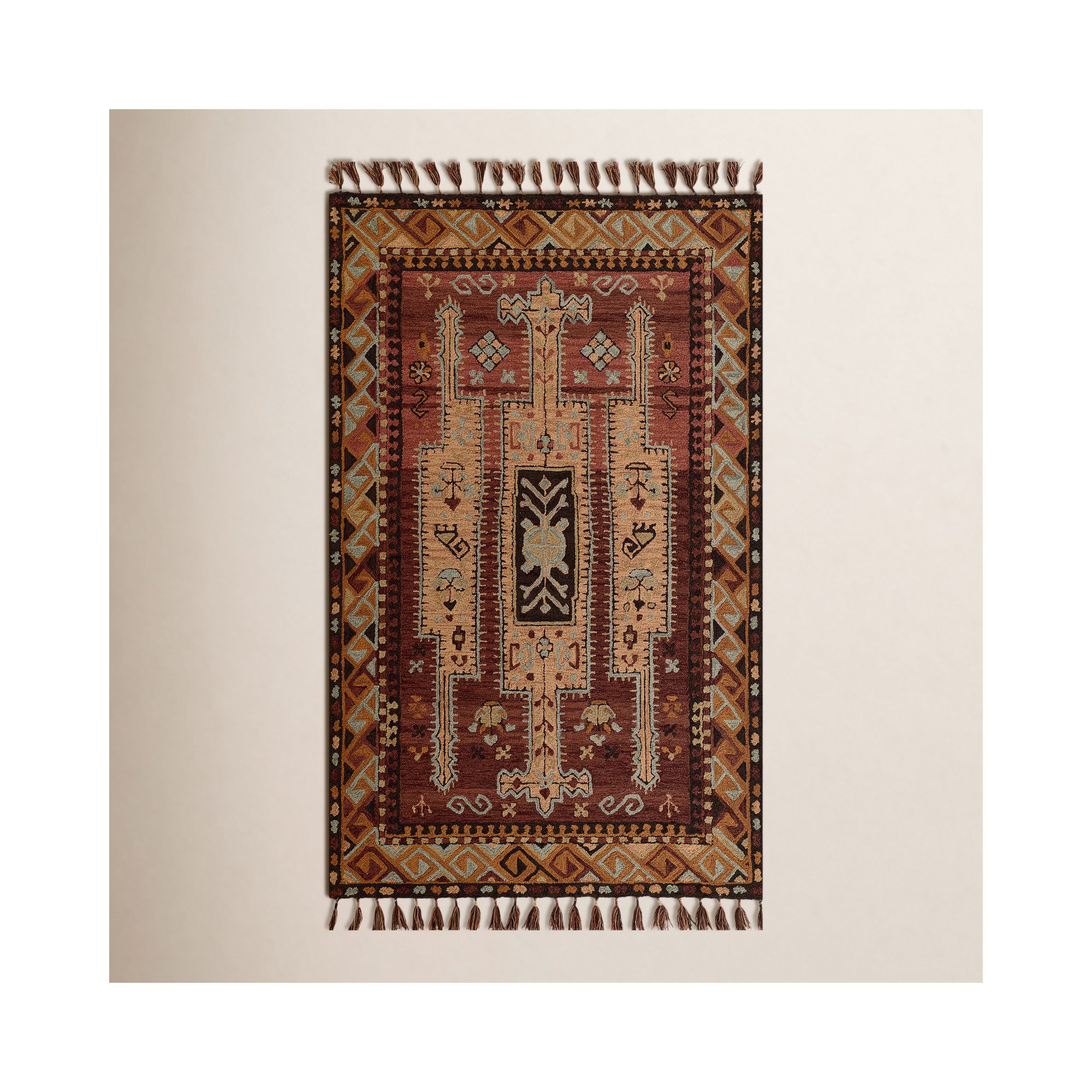 Valeta Handmade Wool Rug, Rectangle 2' x 3'