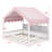 All-In-One Daybed With LED Lights, Bookshelf Storage, Fence & Dream Curtain-1981473211