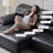 Black Faux Leather Modular Sofa cushion couch