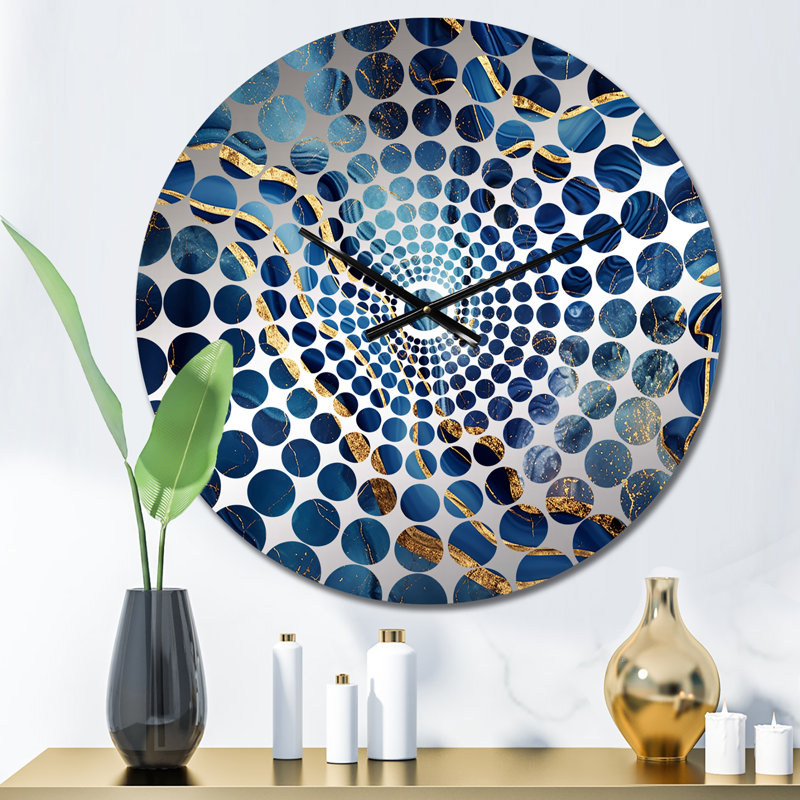 Altyab - Horloge murale abstraite en marbre, Petit