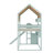 Full Size House Bed With Canopy, Slide & Built-In Bookshelves-839331195