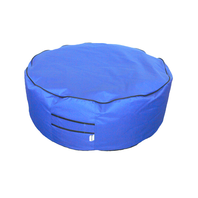 Grand fauteuil à billes classique pour l'extérieur, Mélange de polyester bleu
