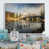 Toile avec cadre flottant blanc