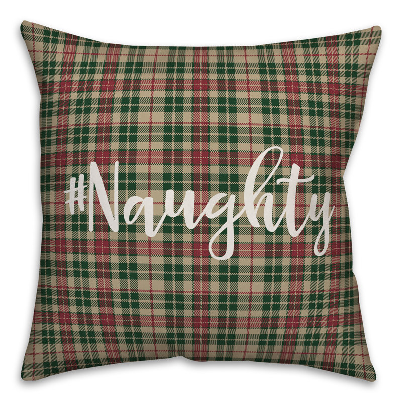  Coussin Naughty in Tartan, Coussin décoratif