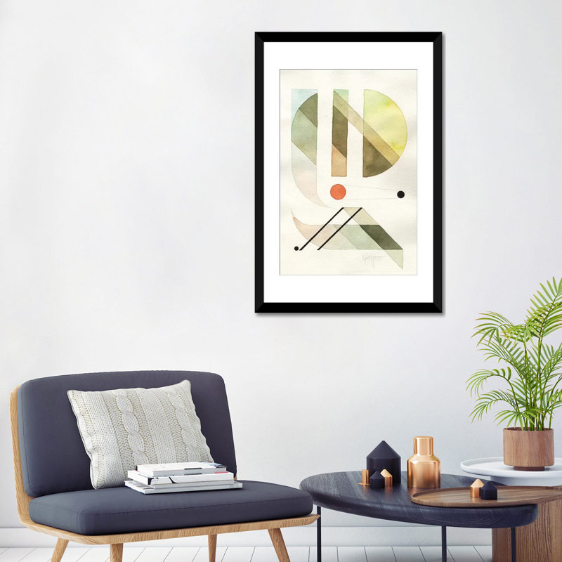 « openspaces xxxiii », reproduction sur toile, H 24 po x l 16 po x P 1 po, Papier d'art encadré noir, Blanc