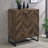 Rustic and Gunmetal Accent Cabinet