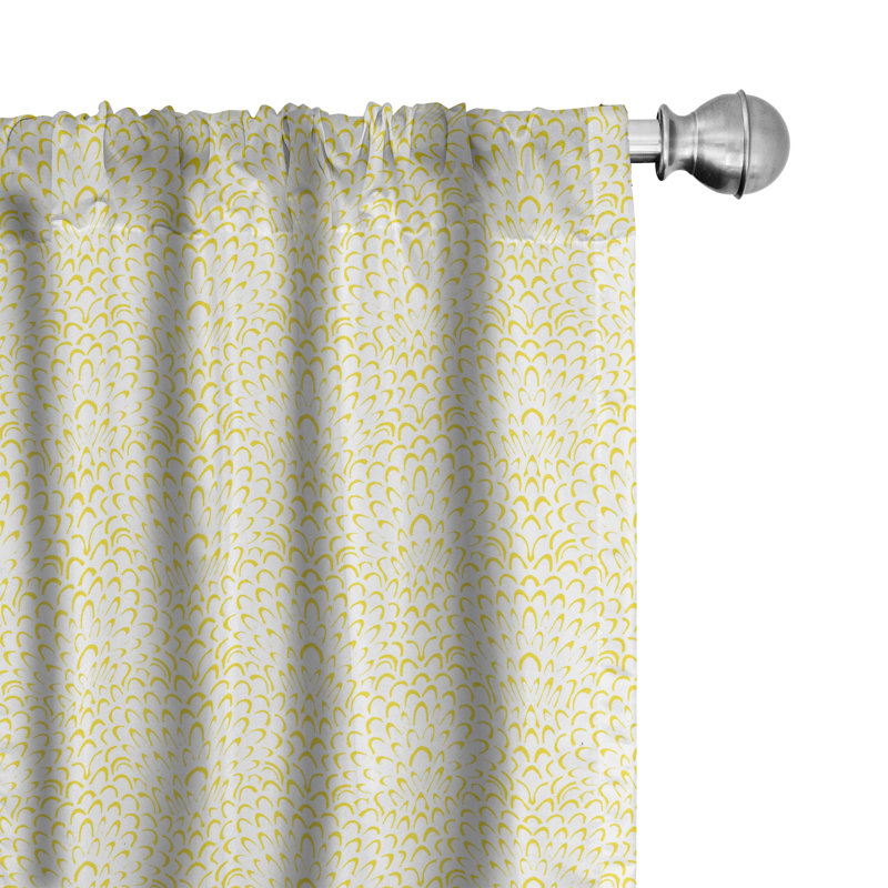 East Urban Home Semi-Sheer Rod Pocket Curtain Panels, 28" x 84"